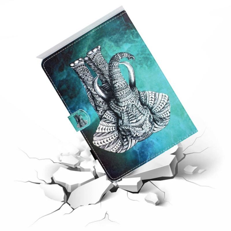 Housse iPad Mini 6 (2021) Éléphant Tribal