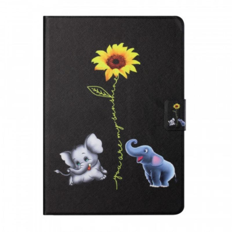 Housse iPad Mini 6 (2021) Éléphants Tournesol