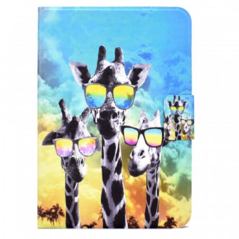 Housse iPad Mini 6 (2021) Funky Girafes