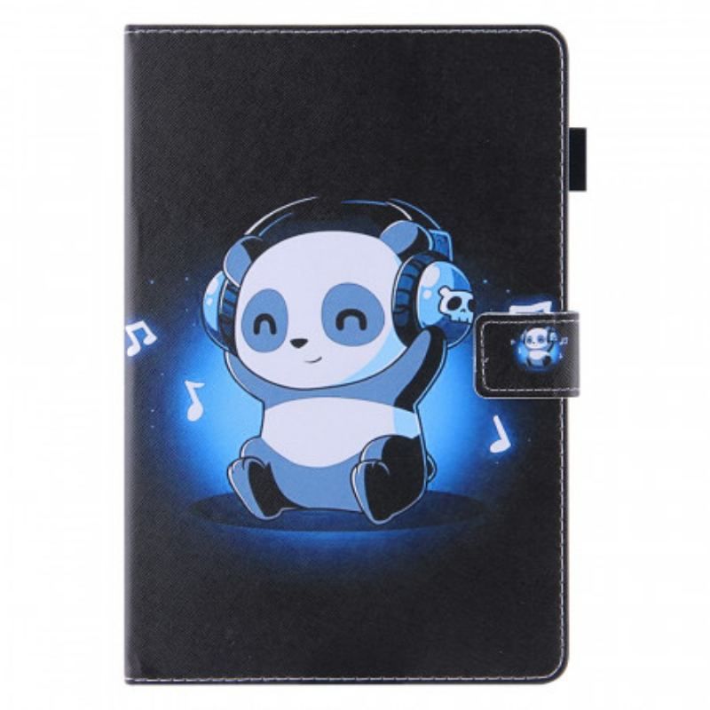 Housse iPad Mini 6 (2021) Panda aux Écouteurs