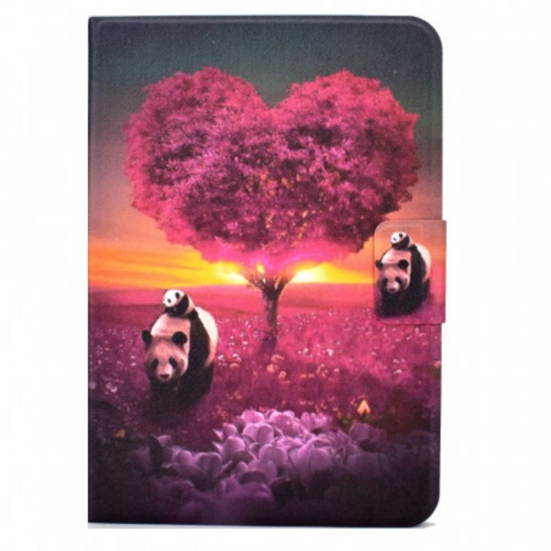 Housse iPad Mini 6 (2021) Panda Coeur