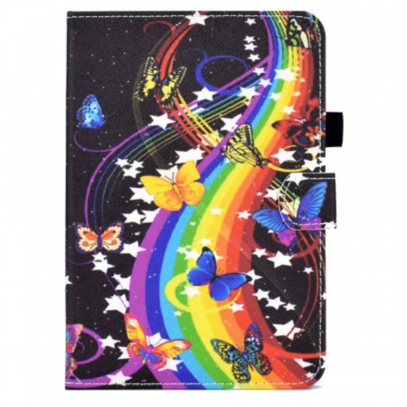 Housse iPad Mini 6 (2021) Papillons Arc-en-Ciel