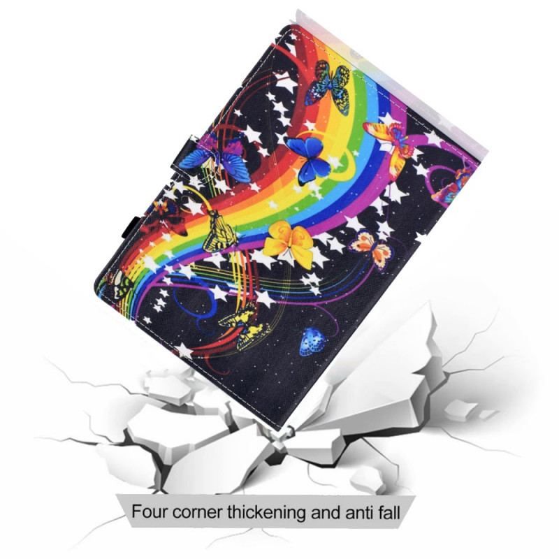 Housse iPad Mini 6 (2021) Papillons Arc-en-Ciel