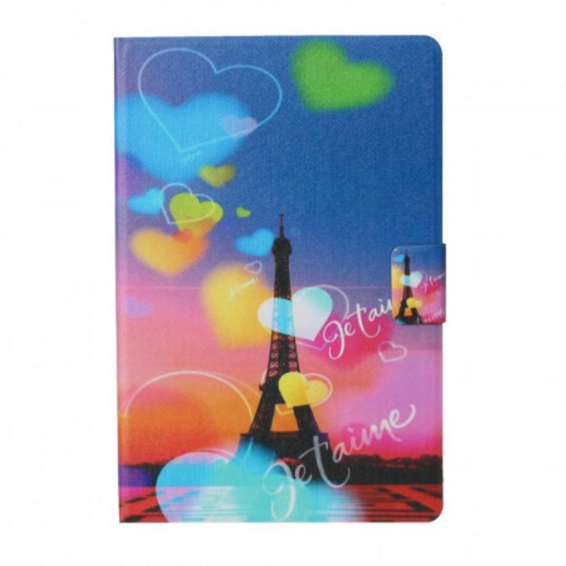 Housse iPad Mini 6 (2021) Tour Eiffel Je T'aime