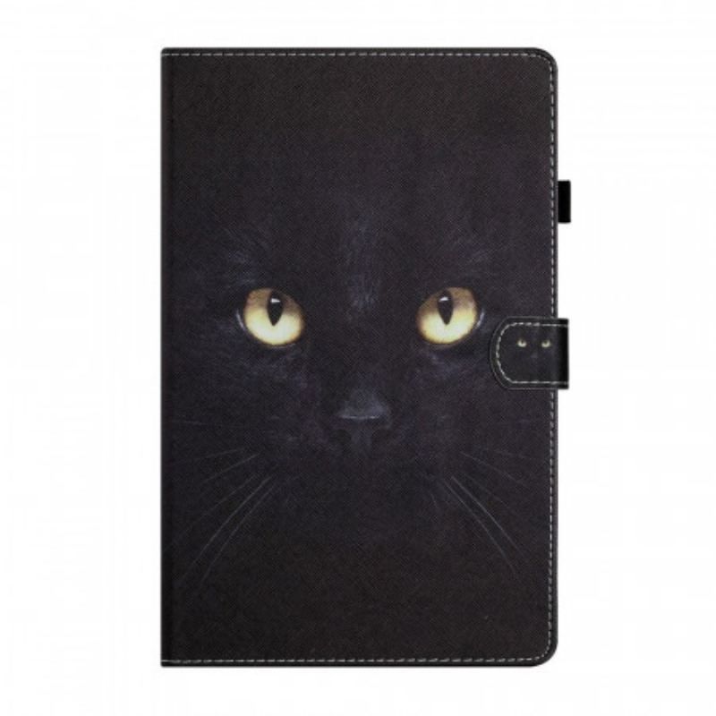 Housse iPad Mini 6 (2021) Yeux de Chat Noir