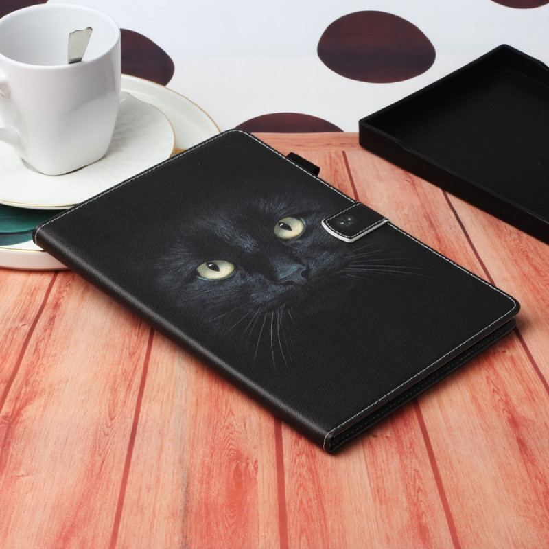 Housse iPad Mini 6 (2021) Yeux de Chat Noir
