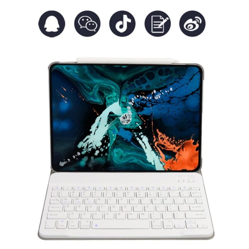 Étui Housse iPad Pro 11" (2018) Avec Clavier Détachable Bluetooth Premium