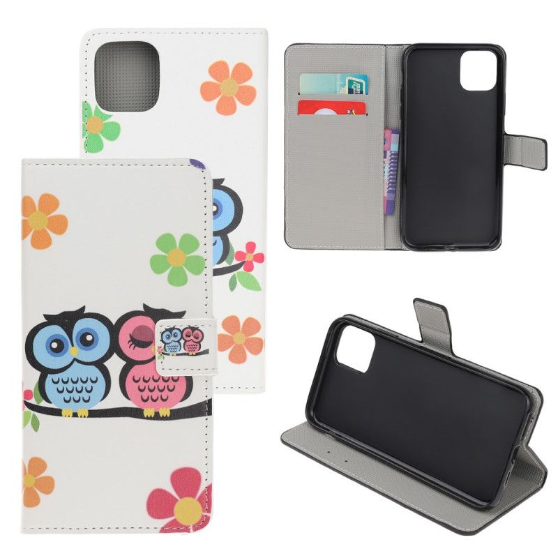 Housse iPhone 11 Couple De Hiboux