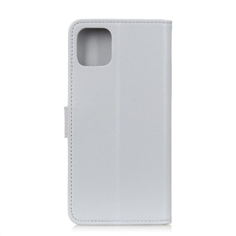 Housse iPhone 11 Litchi Coutures Apparentes