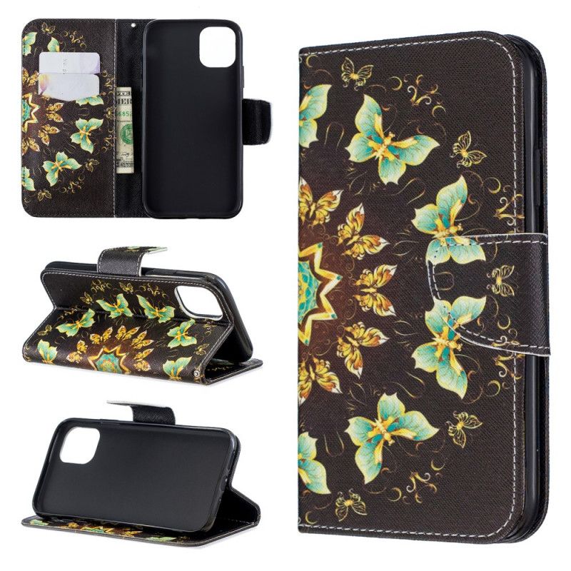 Housse iPhone 11 Mandala Papillons