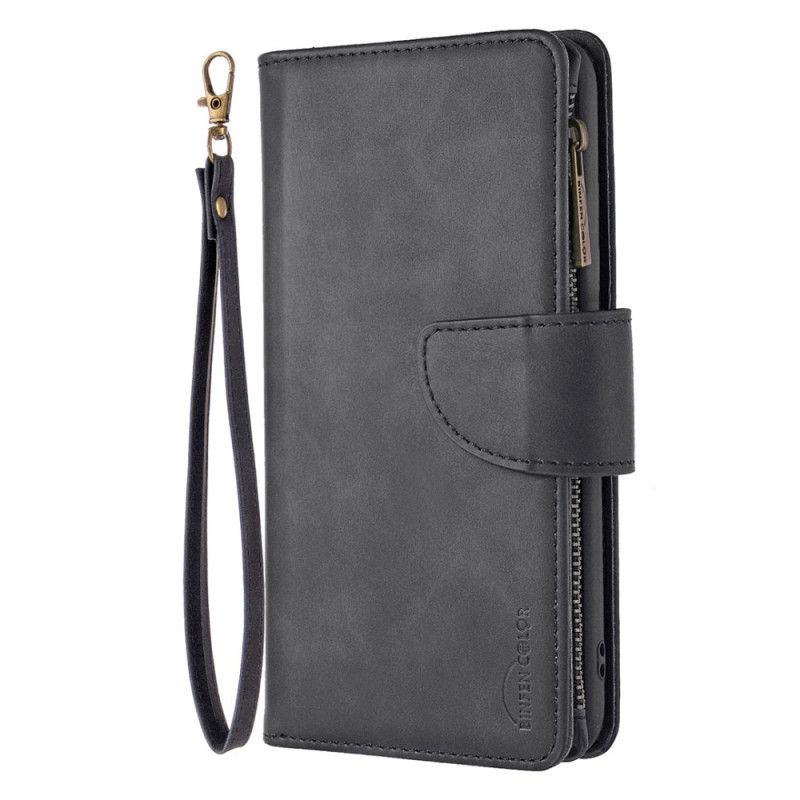 Housse iPhone 11 Multi-fonctionnelle Avec Pochette Fermeture Éclair