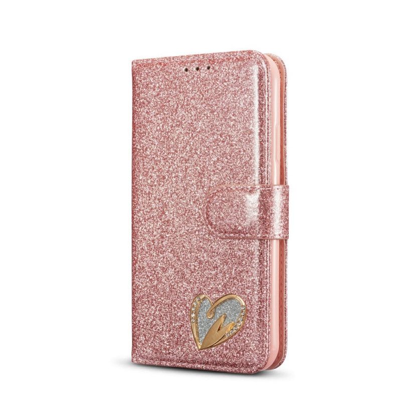 Housse iPhone 11 Paillettes Coeur