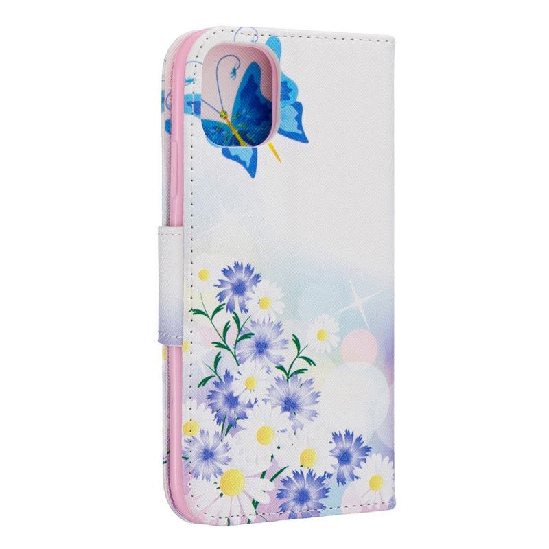 Housse iPhone 11 Papillons Et Fleurs Peints