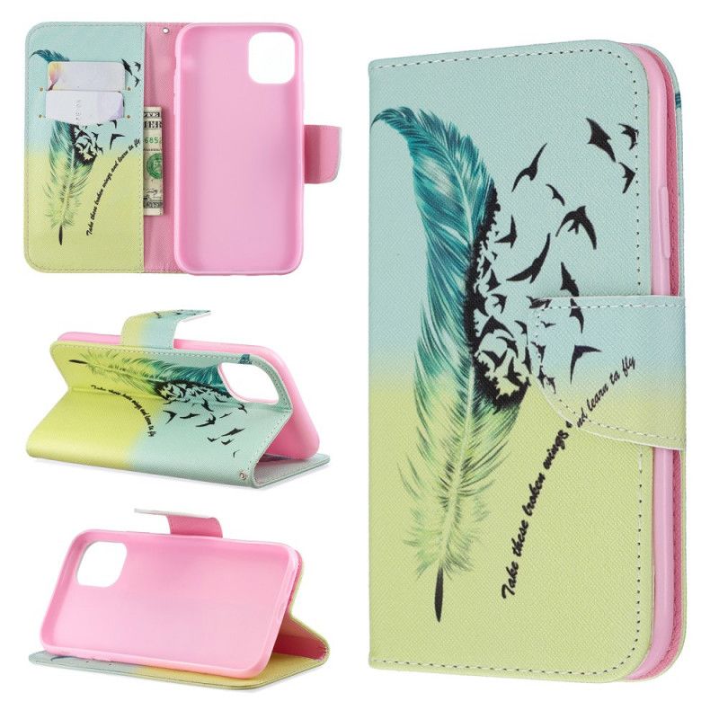 Housse iPhone 11 Plume Learn To Fly