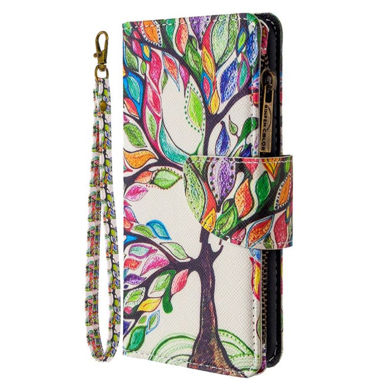 Housse iPhone 11 Poche Zippée Arbre