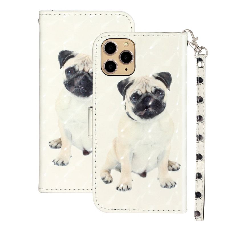 Housse iPhone 11 Pro Chien Light Spots À Lanière