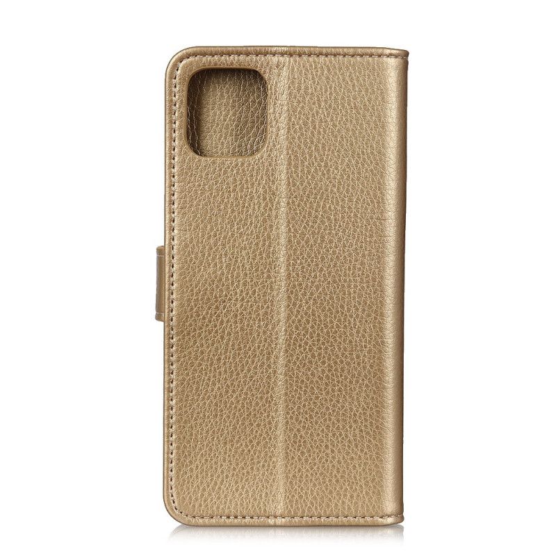 Housse iPhone 11 Pro Litchi Coutures Apparentes