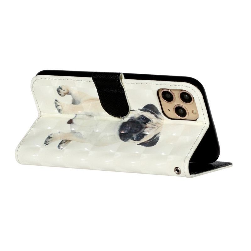 Housse iPhone 11 Pro Max Chien Light Spots À Lanière