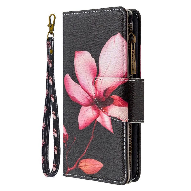 Housse iPhone 11 Pro Max Poche Zippée Fleur