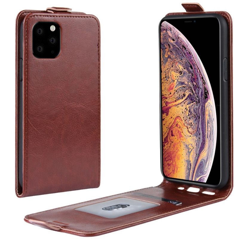 Housse iPhone 11 Pro Max Rabattable Effet Cuir