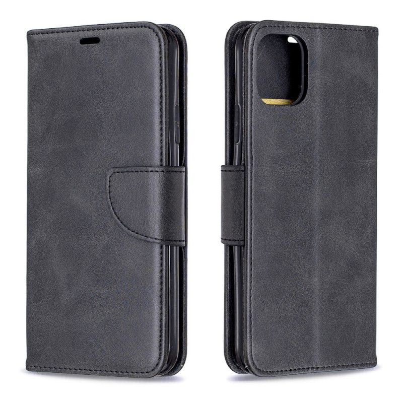 Housse iPhone 11 Pro Max Style Cuir À Lanière