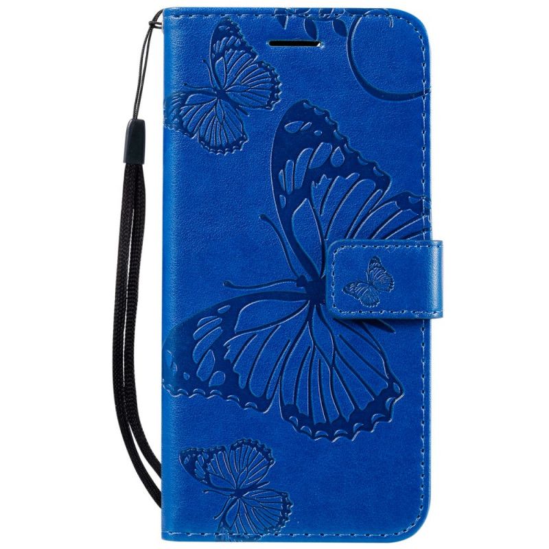 Étui Housse iPhone 11 Pro Papillons Géants À Lanière