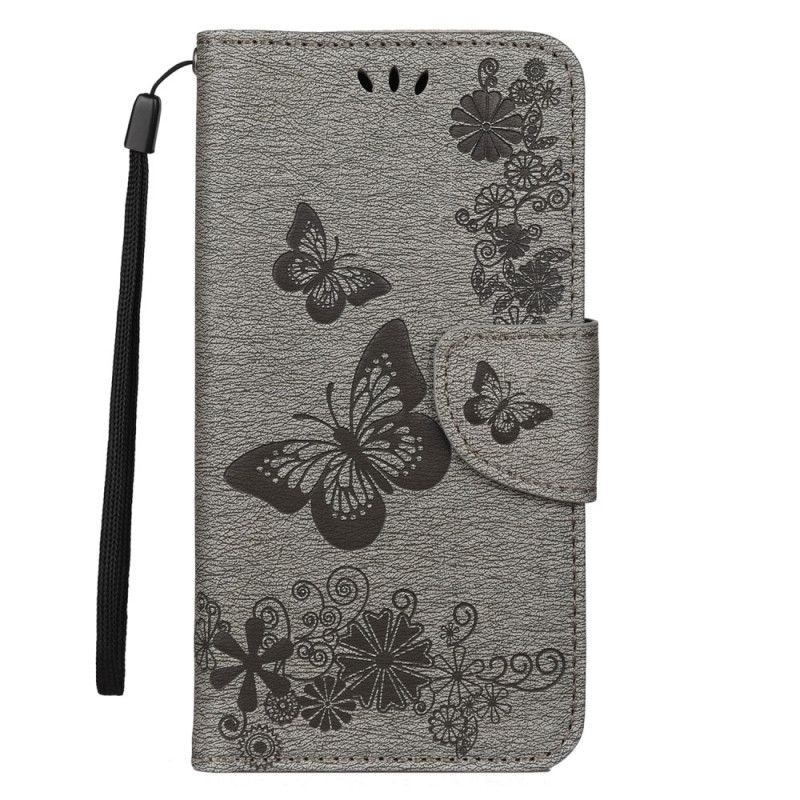 Housse iPhone 11 Splendides Papillons À Lanière