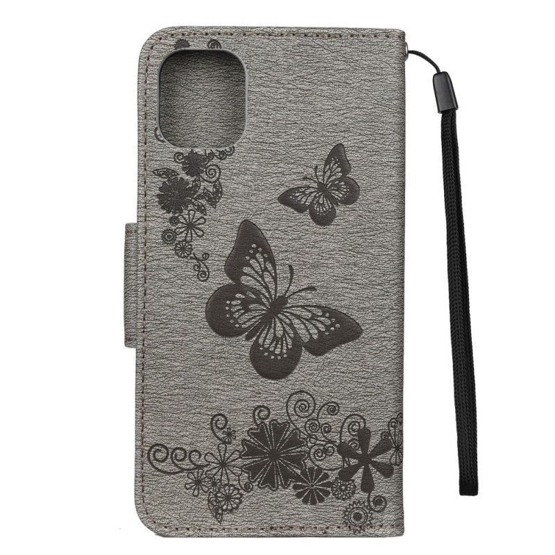 Housse iPhone 11 Splendides Papillons À Lanière