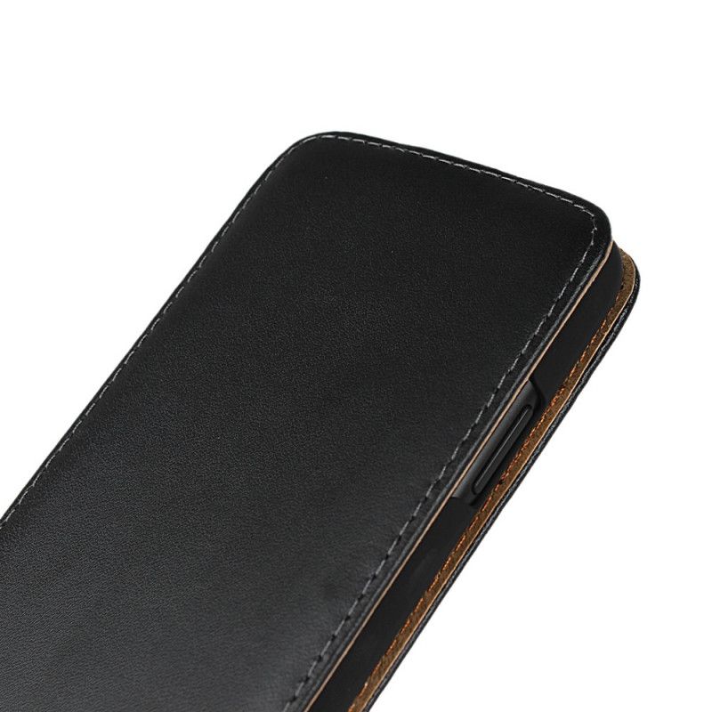 Housse iPhone 11 Véritable Cuir Flip Vertical