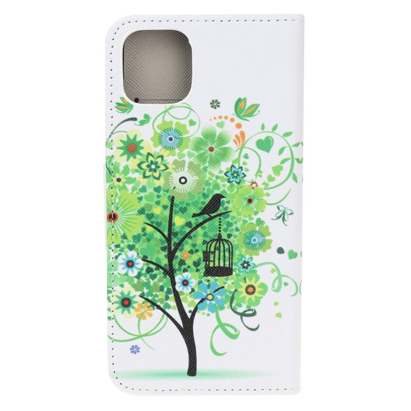 Housse iPhone 12 Mini Arbre Fleuri