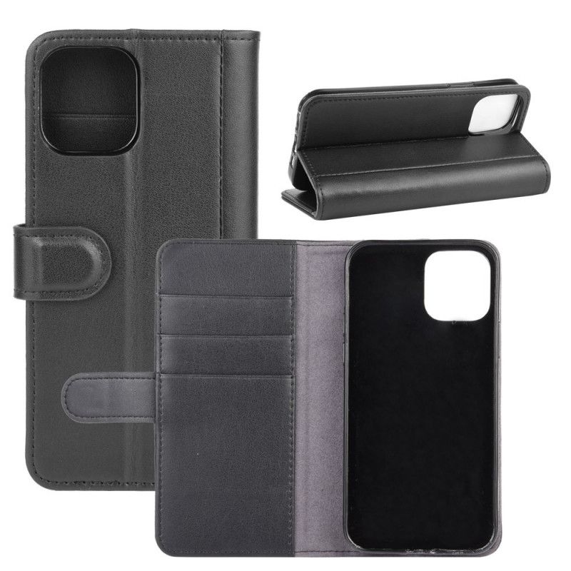 Housse iPhone 12 Mini Cuir Véritable