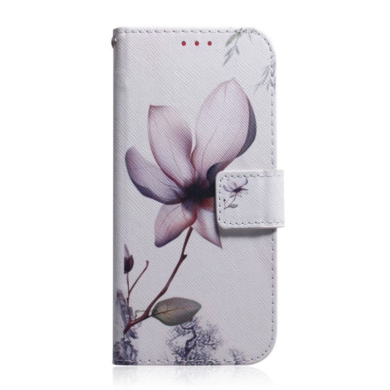 Housse iPhone 12 Mini Fleur Vieux Rose