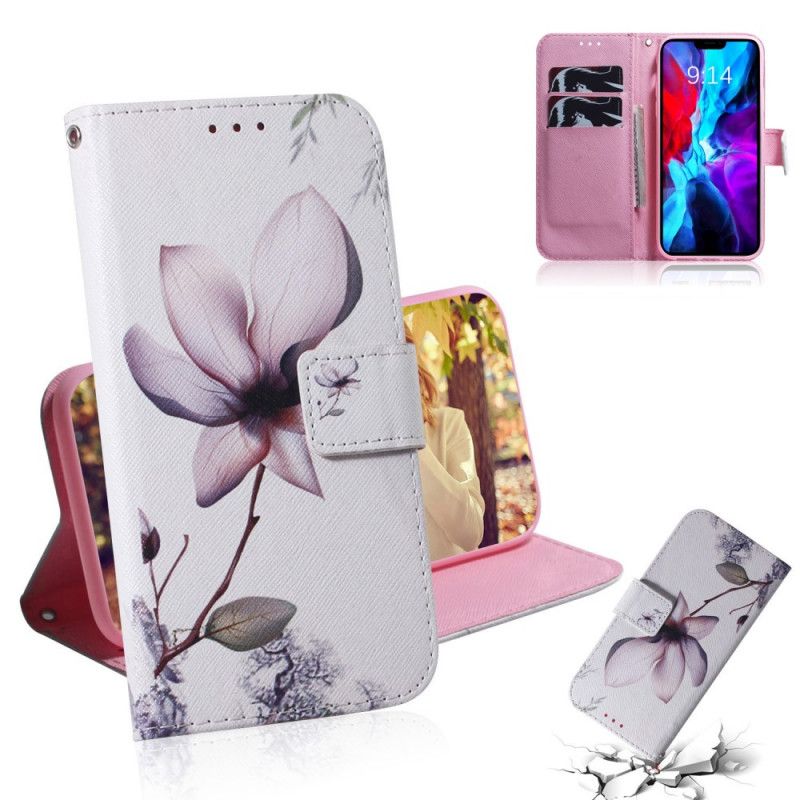 Housse iPhone 12 Mini Fleur Vieux Rose