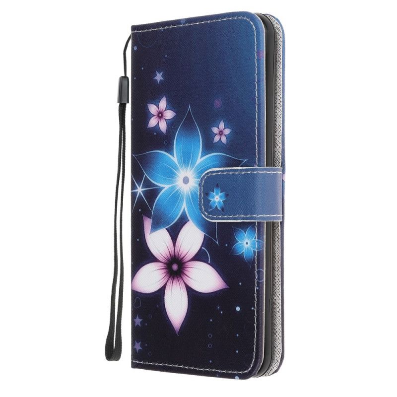 Housse iPhone 12 Mini Fleurs Lunaires À Lanière