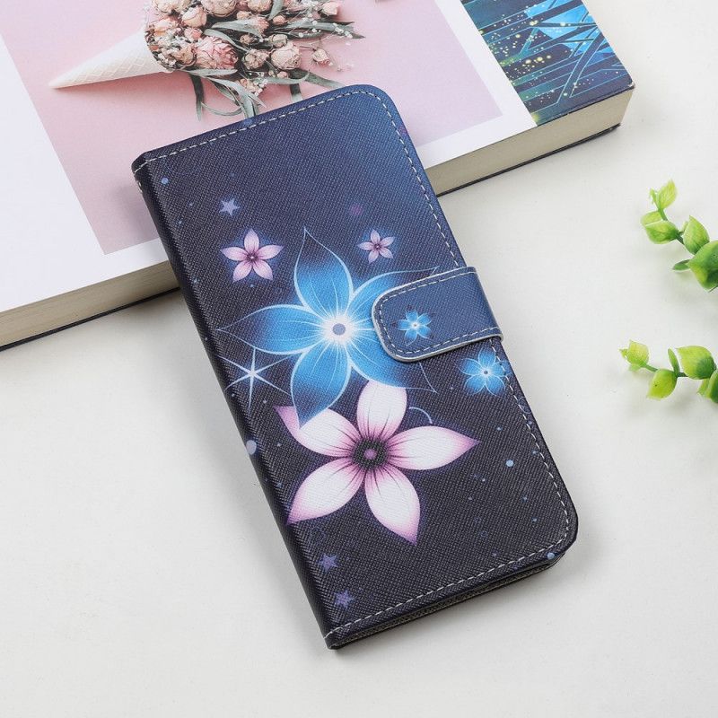 Housse iPhone 12 Mini Fleurs Lunaires À Lanière