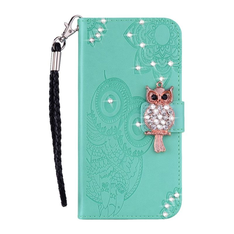 Housse iPhone 12 Mini Hibou Mandala Et Breloque