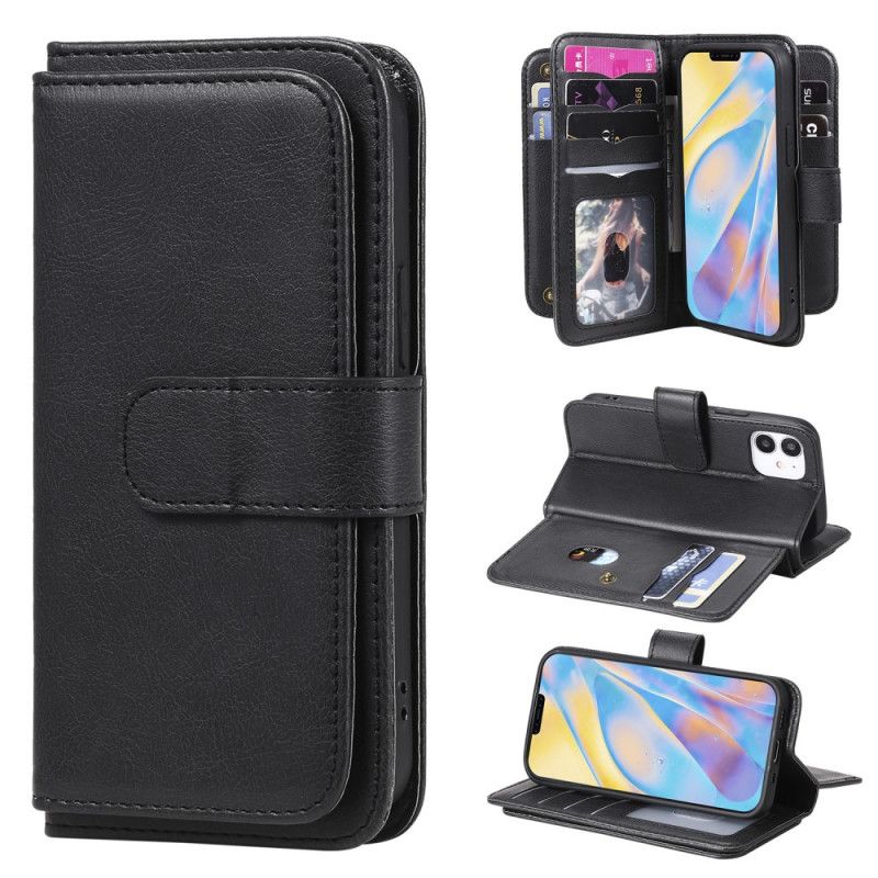 Housse iPhone 12 Mini Multi-fonctions 10 Porte-cartes