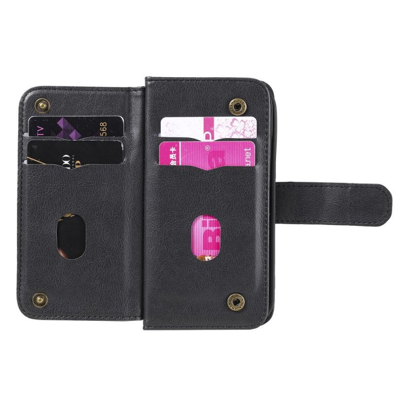 Housse iPhone 12 Mini Multi-fonctions 10 Porte-cartes