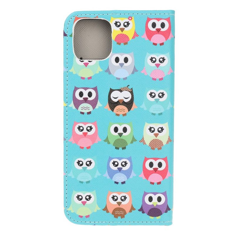 Housse iPhone 12 Mini Multiples Hiboux