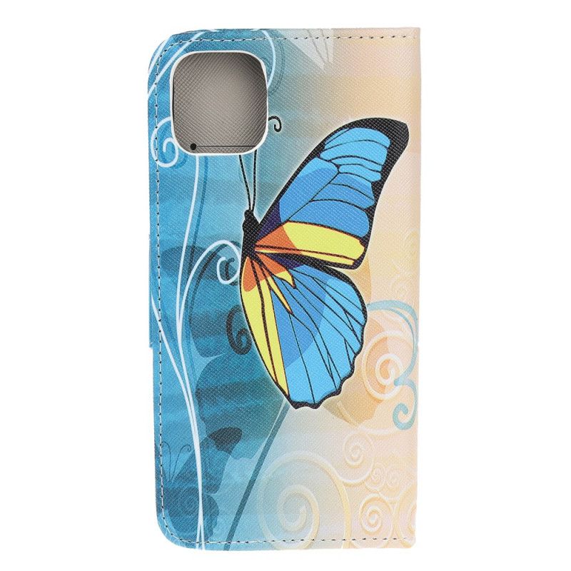 Housse iPhone 12 Mini Papillon Coloré