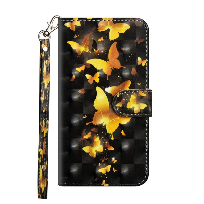 Housse iPhone 12 Mini Papillons Jaunes