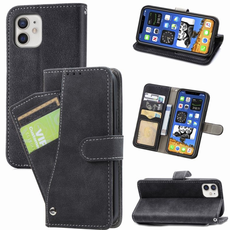 Housse iPhone 12 Mini Porte-cartes Rotatif