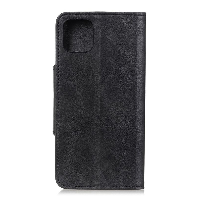 Housse iPhone 12 Mini Simili Cuir Bouton