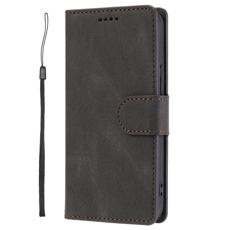 Housse iPhone 12 Mini Style Cuir Rétro Classique