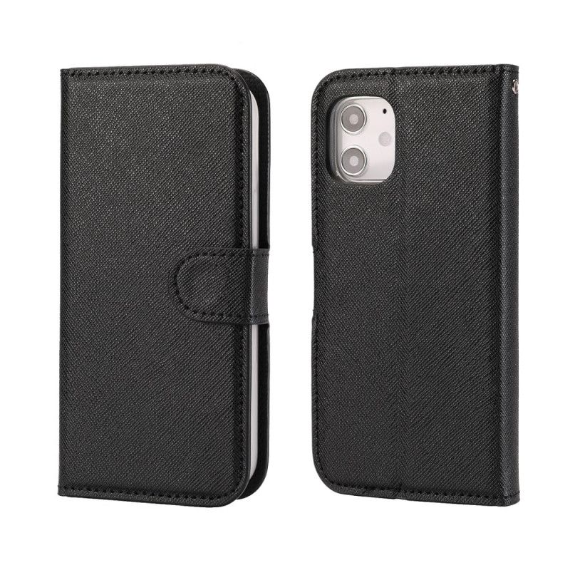 Housse iPhone 12 Mini Texturée Avec Coque Détachable