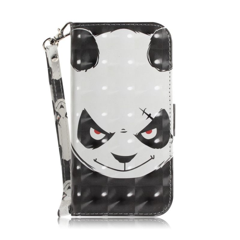 Housse iPhone 12 / 12 Pro Angry Panda À Lanière