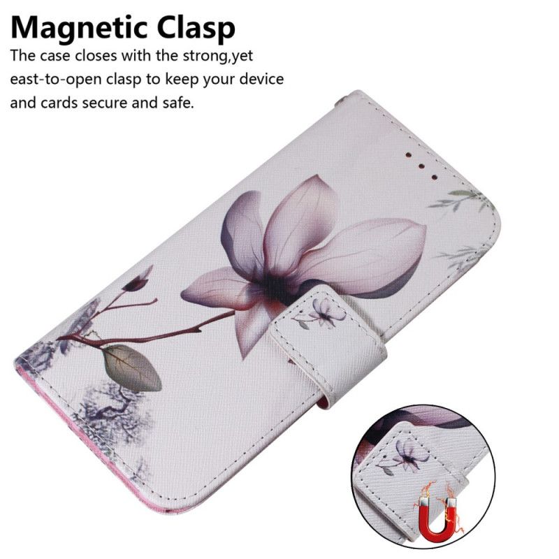 Housse iPhone 12 / 12 Pro Fleur Vieux Rose