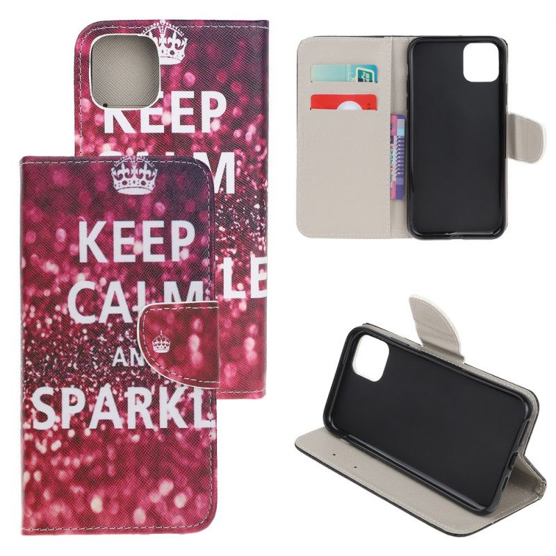 Housse iPhone 12 / 12 Pro Keep Calm And Sparkle