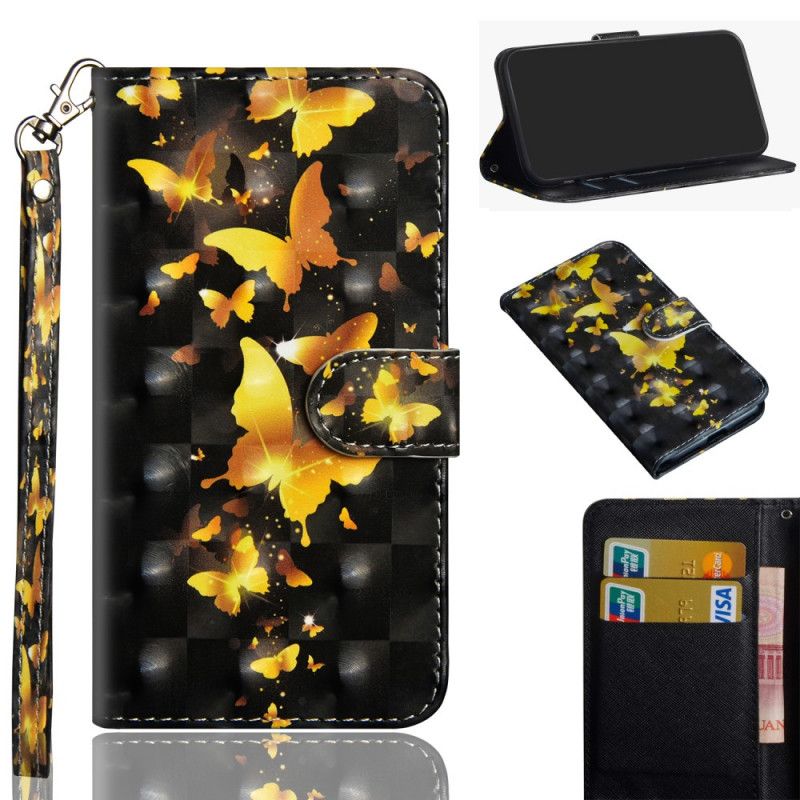 Housse iPhone 12 / 12 Pro Light Spot Papillons Jaunes