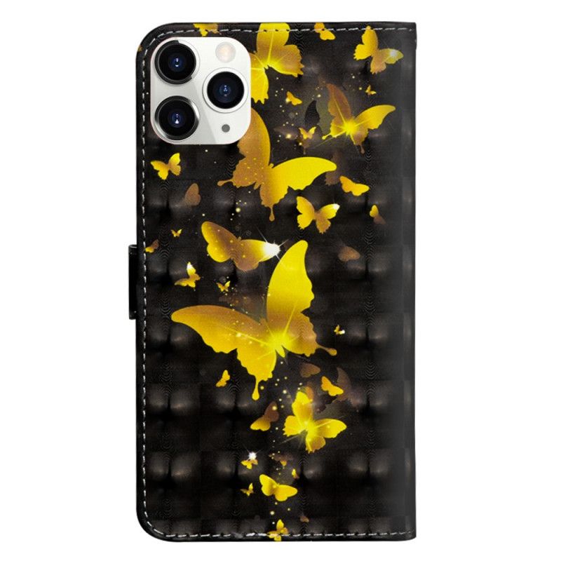 Housse iPhone 12 / 12 Pro Light Spot Papillons Jaunes